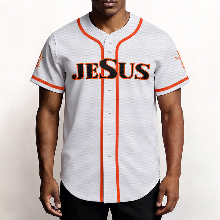 Christianartworkshop Dual‑Side Jesus The Way The Truth Cross Print Baseball Jersey - image 26