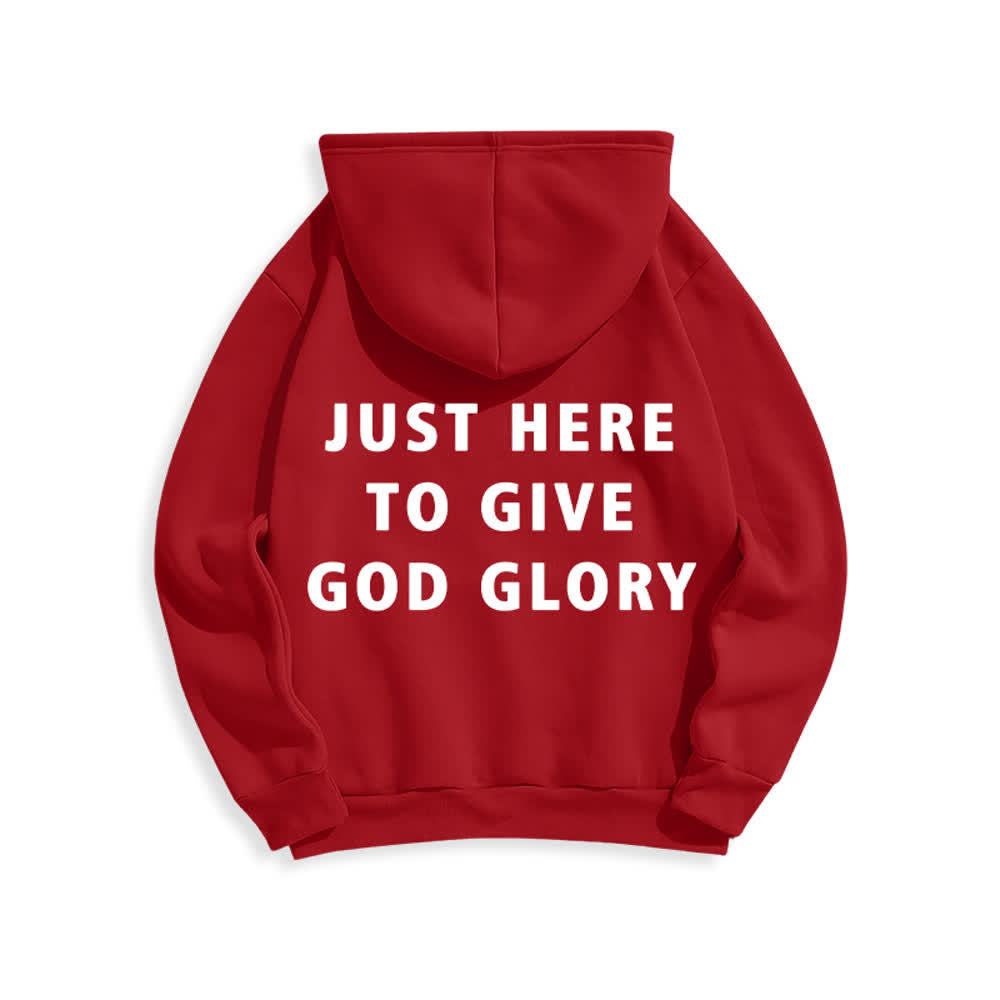 Christianartworkshop Just Here To Give God Glory Oversized Pullover Hoodie - image 16