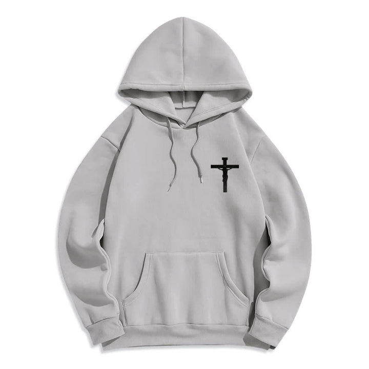 Christianartworkshop Crown Of Thorns Back Print Fleece Lined Hoodie - image 8