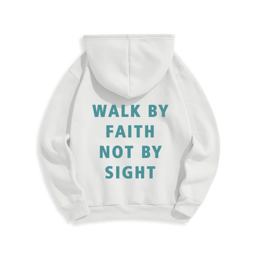 Christianartworkshop Walk By Faith Not By Sight Pullover Hoodie - image 1