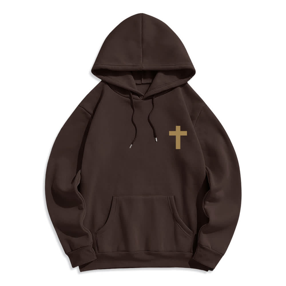 Christianartworkshop The Risen King Grace Alone Light Gray Pullover Hoodie - image 17