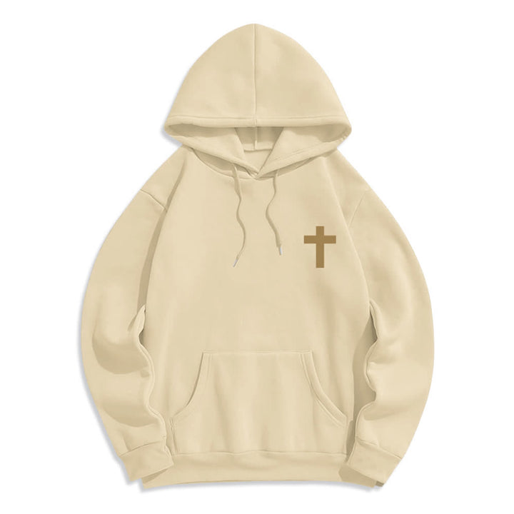 Christianartworkshop The Risen King Grace Alone Light Gray Pullover Hoodie - image 8