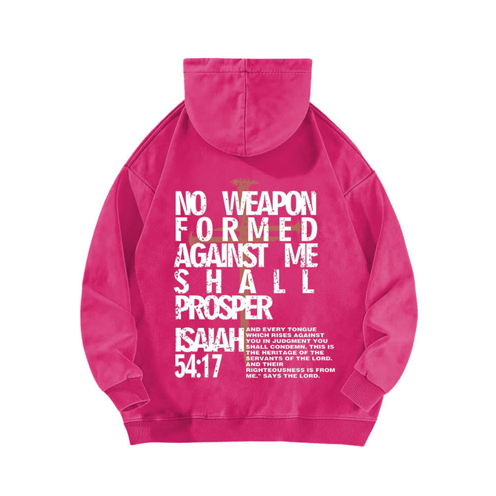 Christianartworkshop No Weapon Formed Against Me Washed Hoodie - image 16