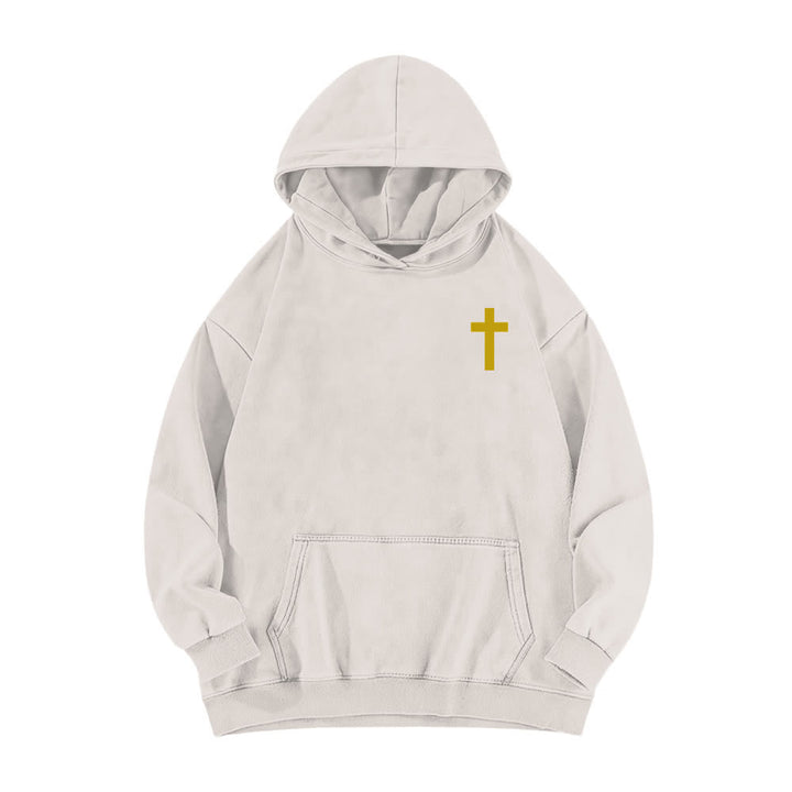 Christianartworkshop Holy Spirit Dove Graphic Oversized Black Washed Hoodie - image 5