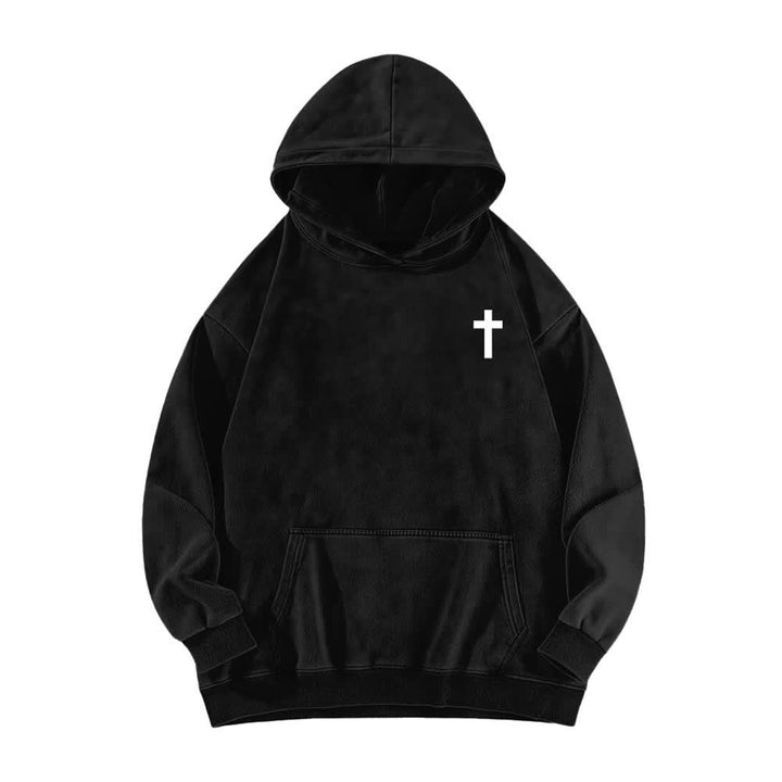 Christianartworkshop I Can Do All Things Cross Chest Washed Hoodie - image 2