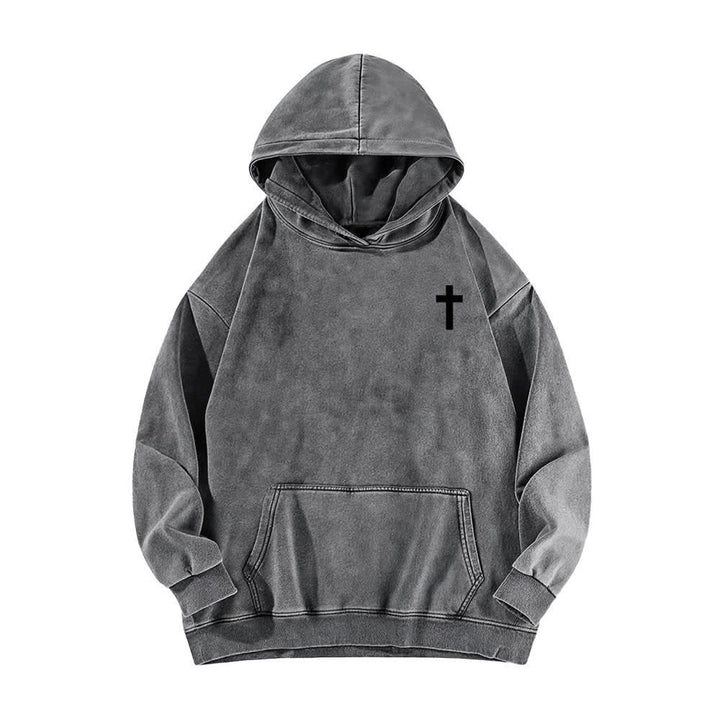 Christianartworkshop I Can Do All Things Cross Chest Washed Hoodie - image 8