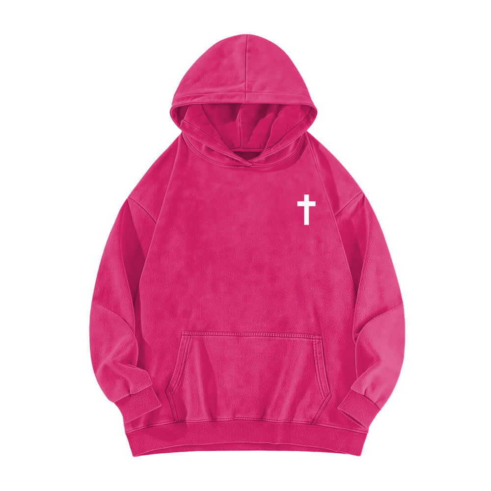 Christianartworkshop I Can Do All Things Cross Chest Washed Hoodie - image 17