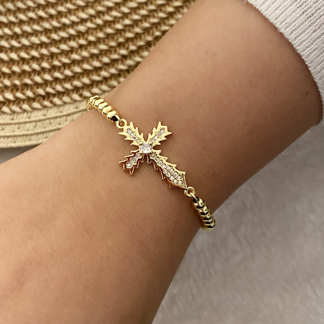 Christianartworkshop Multi‑Style Cross Charm Pull‑Cord Bracelet: Emblem of Abiding Spiritual Grace - H - image 8