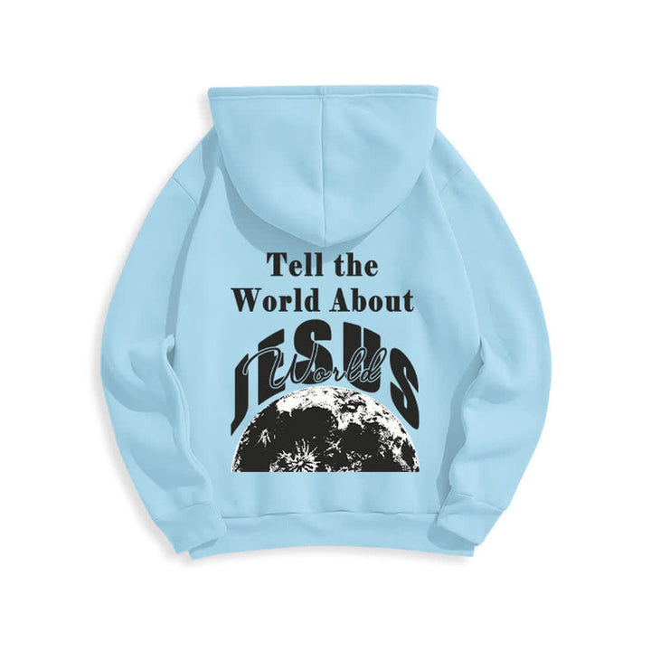 Christianartworkshop Tell The World About Jesus Fleece Lined Pullover Hoodie - image 22