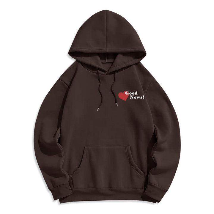 Christianartworkshop Jesus Loves You Good News Fleece Pullover Hoodie - image 17