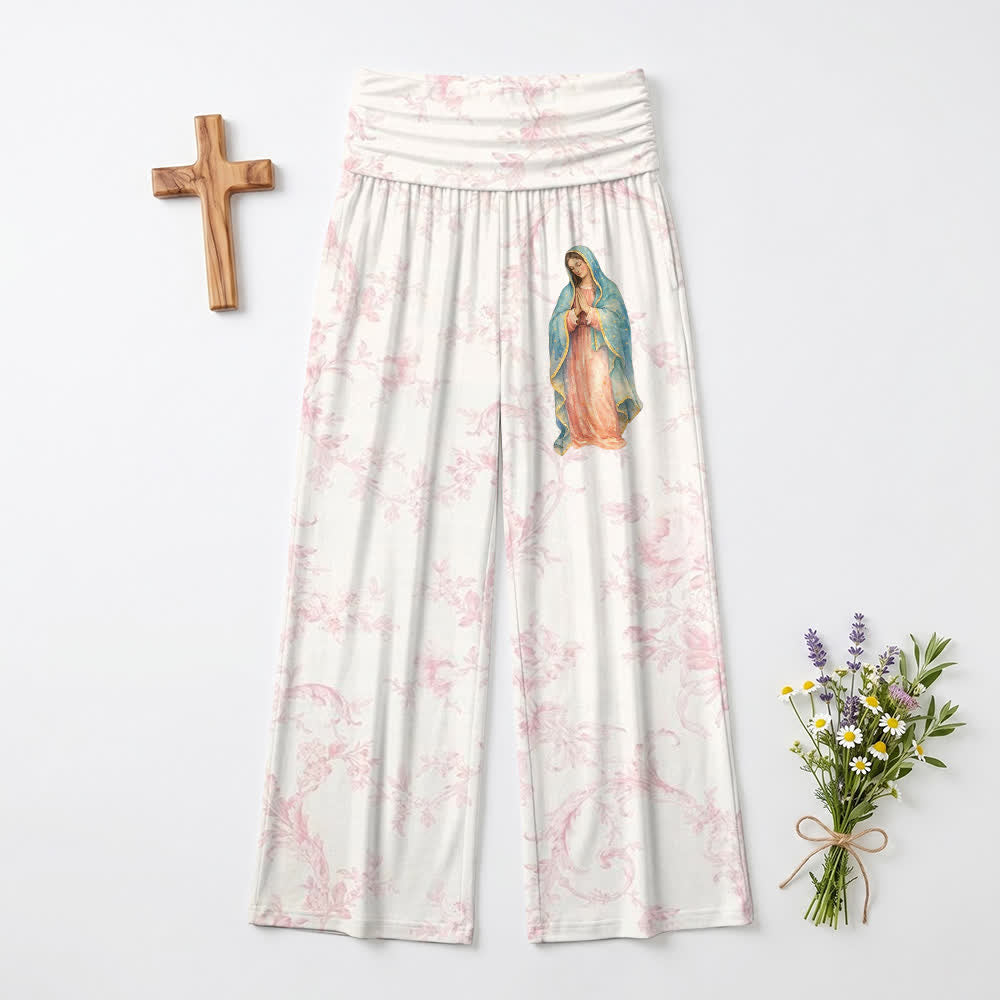 Christianartworkshop Marian Bloom Fold Over Lounge Wide Leg Pants - US22,UK/AU26,EU54 - image 0