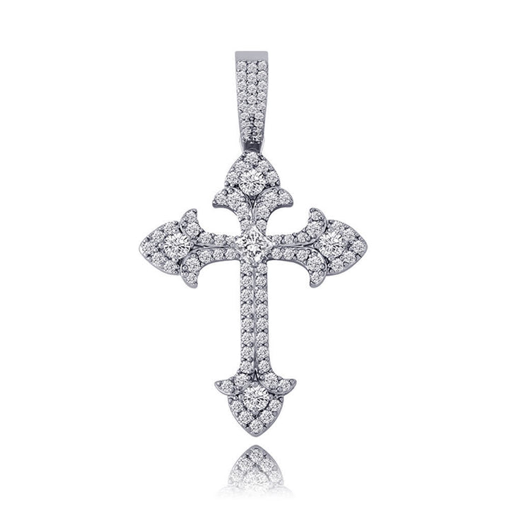 Christianartworkshop Sparkling Pavé‑Set Cross Pendant Necklace: Token Of Noble Divine Shelter - image 9