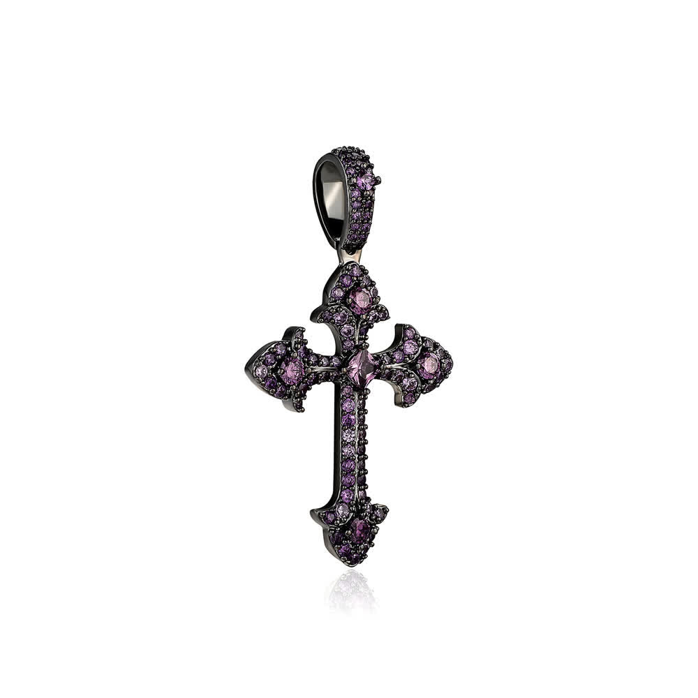Christianartworkshop Sparkling Pavé‑Set Cross Pendant Necklace: Token Of Noble Divine Shelter - image 13