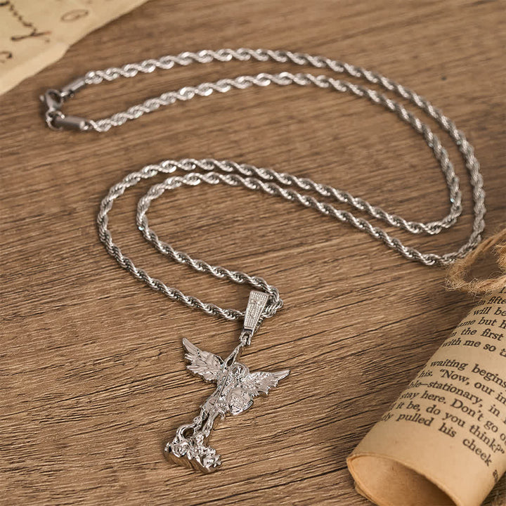 Christianartworkshop Ornate 3D‑Cast St. Michael Character Chain: Symbol Of Unwavering Heavenly Valor - image 5