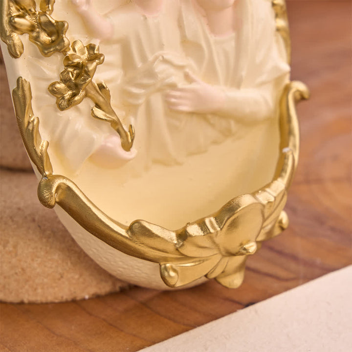 Christianartworkshop Classic Holy Family Holy Water Font Wall Decor: Token of Sacred Comfort - image 6