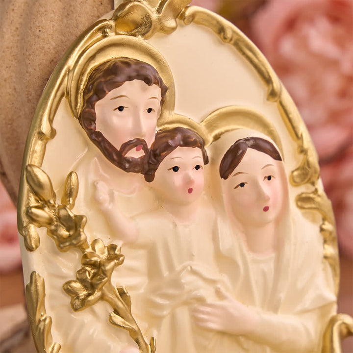 Christianartworkshop Classic Holy Family Holy Water Font Wall Decor: Token of Sacred Comfort - image 5