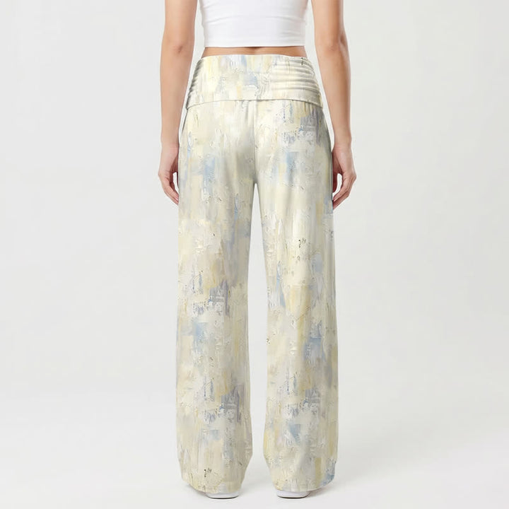 Christianartworkshop Madonna Watercolor Palazzo Women’s Wide Leg Pants - image 1