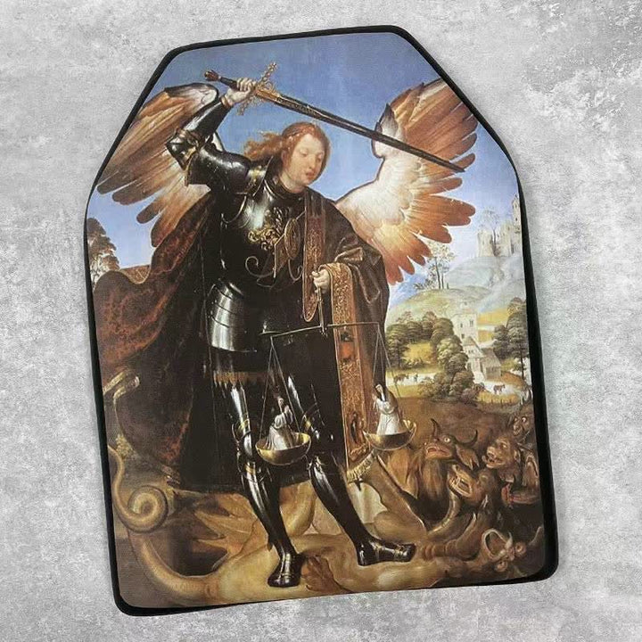 Christianartworkshop Classic Sacred Figure Icon Sticker: Token of Divine Shelter - St. Michael Weighing Souls - image 9