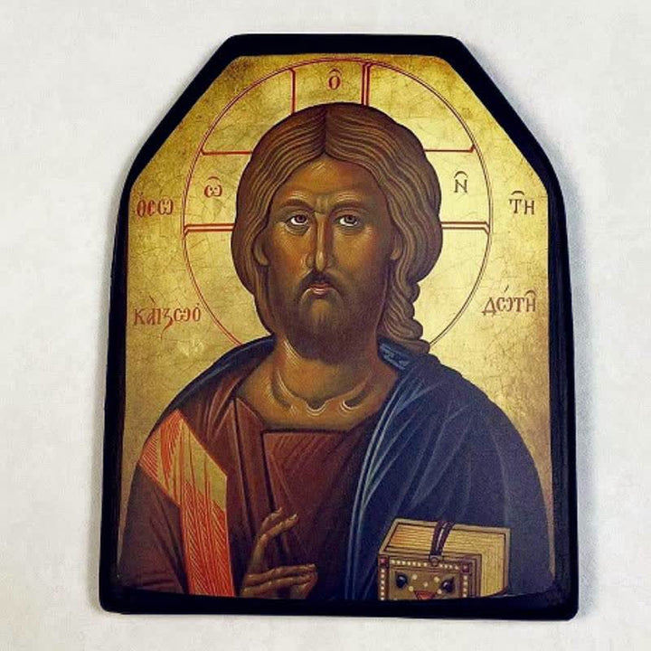 Christianartworkshop Classic Sacred Figure Icon Sticker: Token of Divine Shelter - Christ Pantocrator - image 2
