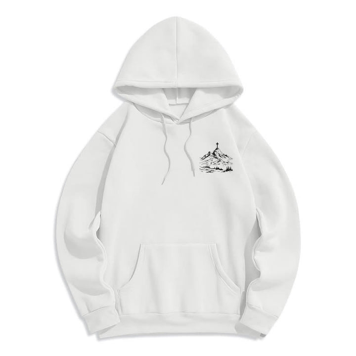 Christianartworkshop Follow His Lead Mountain Cross Pullover Hoodie - image 5