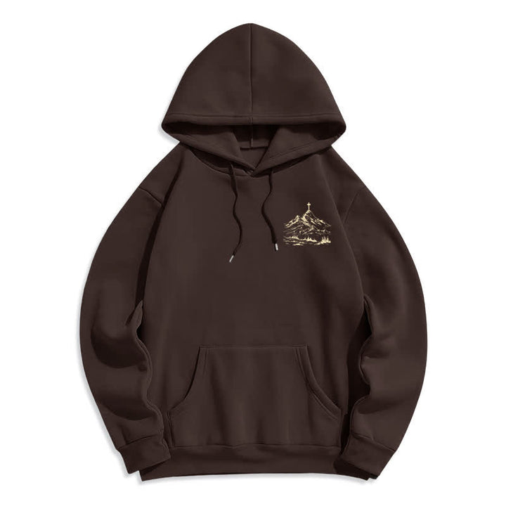 Christianartworkshop Follow His Lead Mountain Cross Pullover Hoodie - image 20