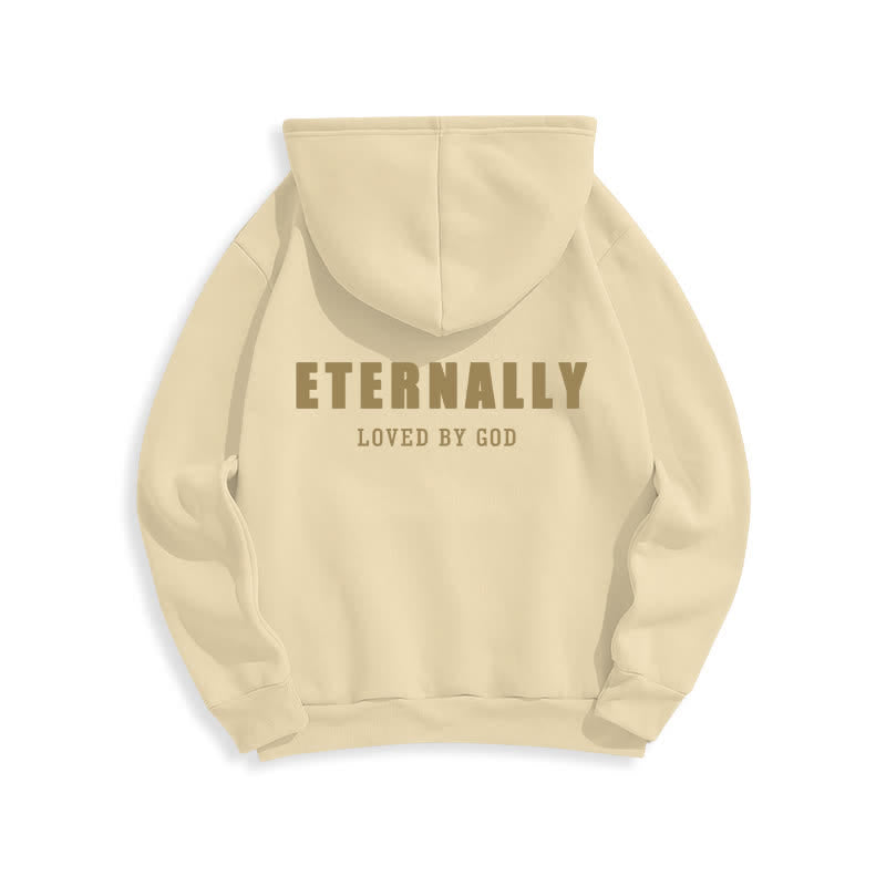 Christianartworkshop Eternally Loved By God Fleece Pullover Hoodies - image 1