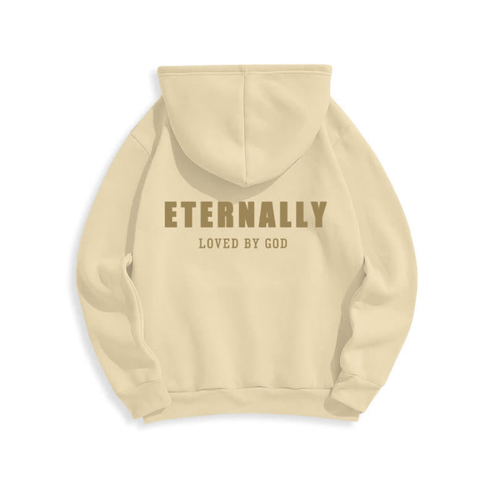 Christianartworkshop Eternally Loved By God Fleece Pullover Hoodies - image 1
