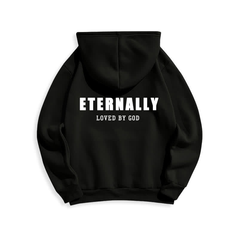 Christianartworkshop Eternally Loved By God Fleece Pullover Hoodies - image 7
