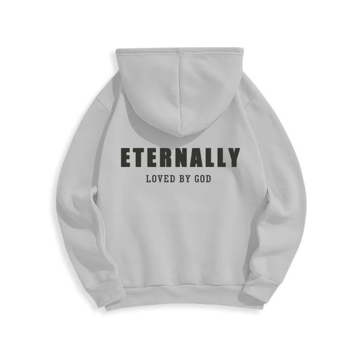 Christianartworkshop Eternally Loved By God Fleece Pullover Hoodies - image 13