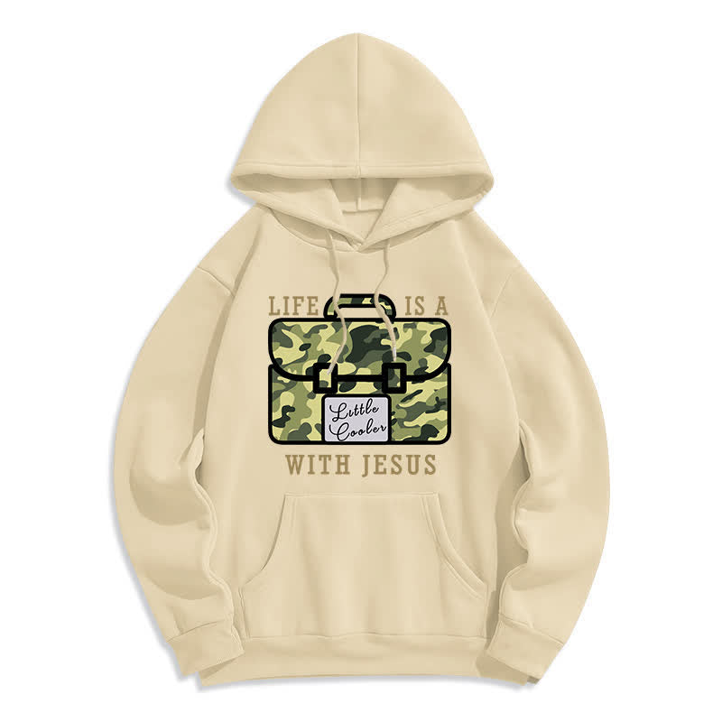 Christianartworkshop Life With Jesus Camo Graphic Fleece Pullover Hoodie - image 7