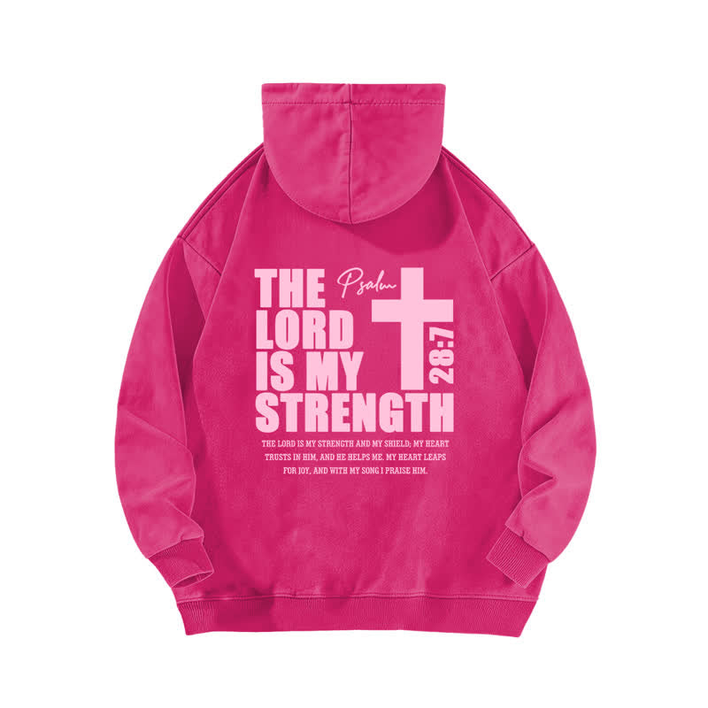 Christianartworkshop The Lord Is My Strength Washed Hoodie - image 16