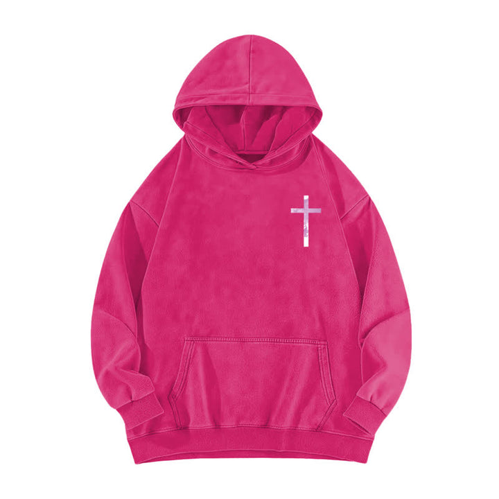 Christianartworkshop Jesus Has Your Back Cross Print Washed Hoodie - image 17