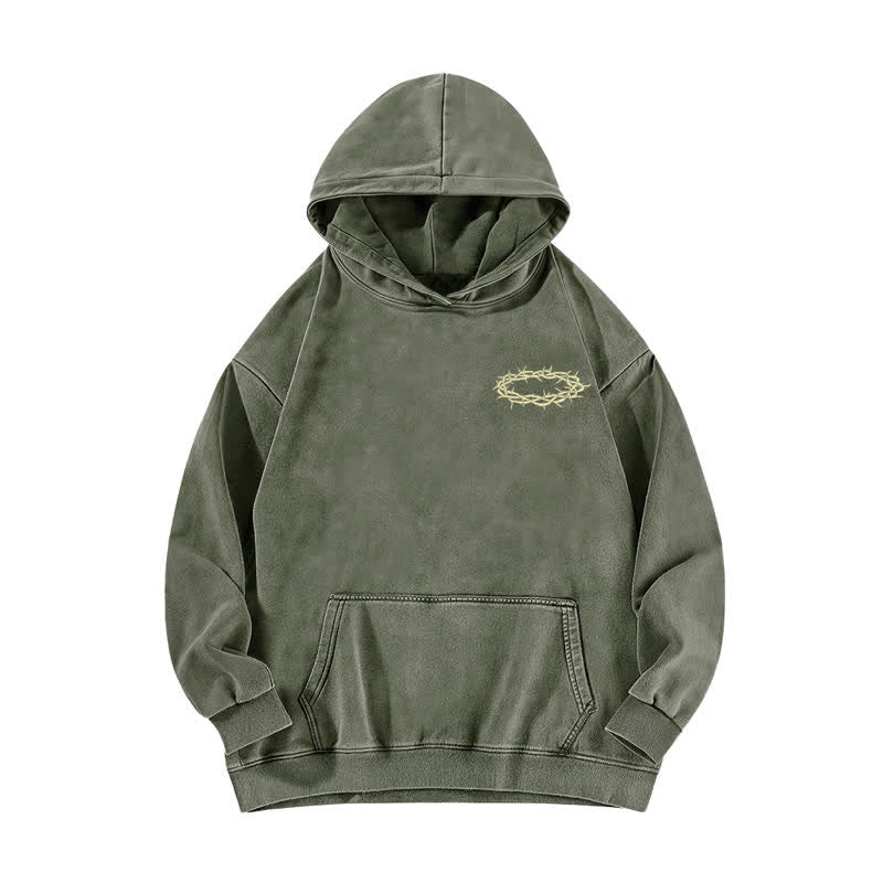 Christianartworkshop Child Of God Psalm 23 Washed Fleece Hoodie - image 2