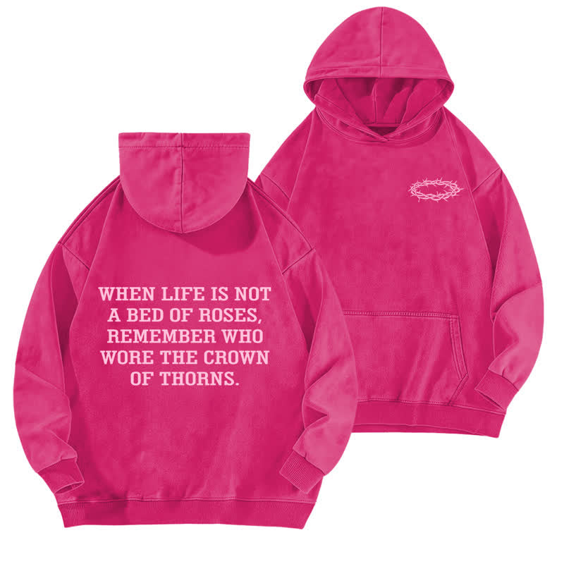 Christianartworkshop Child Of God Psalm 23 Washed Fleece Hoodie - Rose - 5XL - image 15