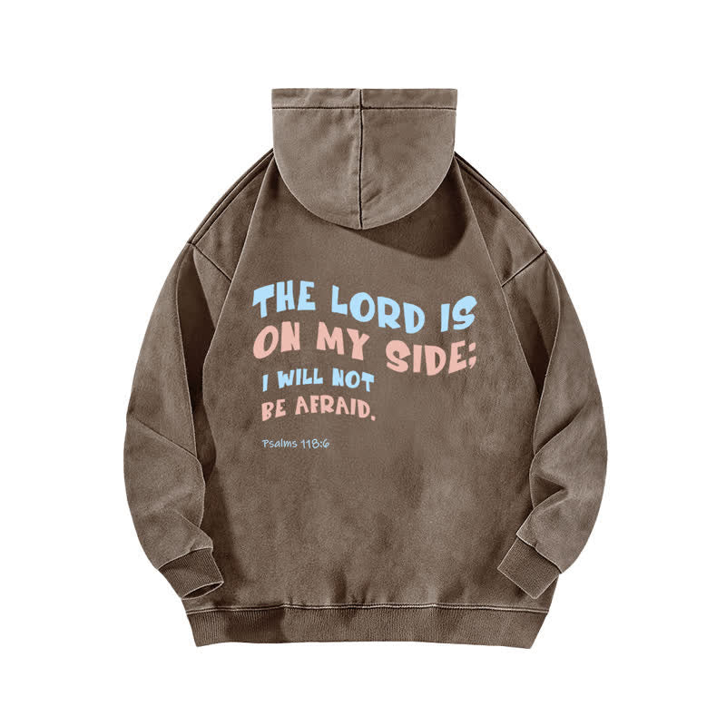 Christianartworkshop The Lord Is On My Side Washed Hoodie - image 10