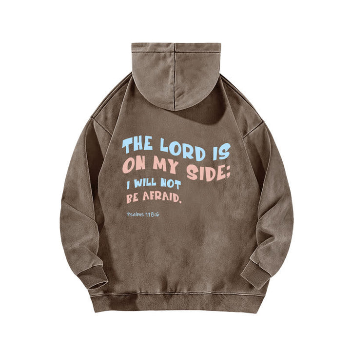 Christianartworkshop The Lord Is On My Side Washed Hoodie - image 10