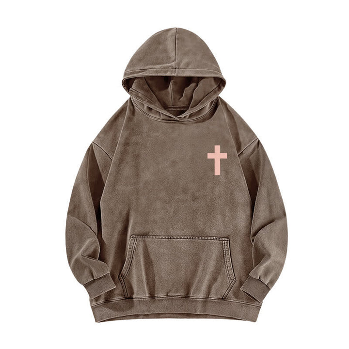 Christianartworkshop The Lord Is On My Side Washed Hoodie - image 11