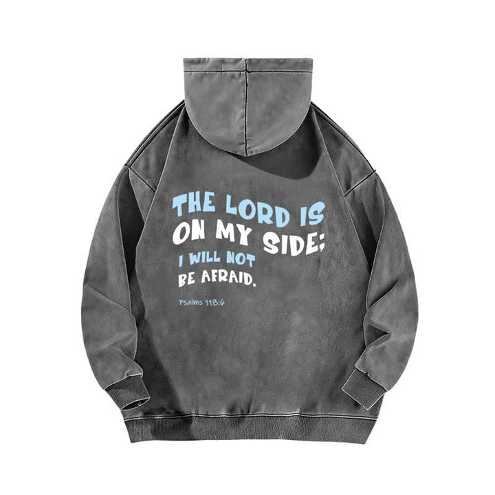 Christianartworkshop The Lord Is On My Side Washed Hoodie - image 7