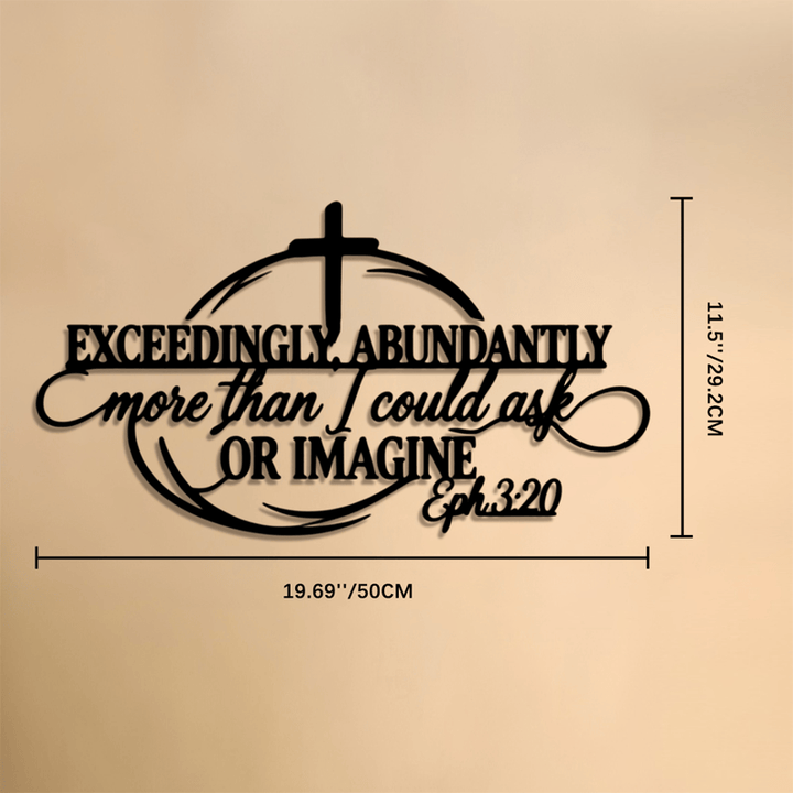 Christianartworkshop Bible Verse Cross Metal Decor: Token of Peaceful Divine Promise - 11.5''*19.69''*0.05''/29.2*50*0.12cm - image 8