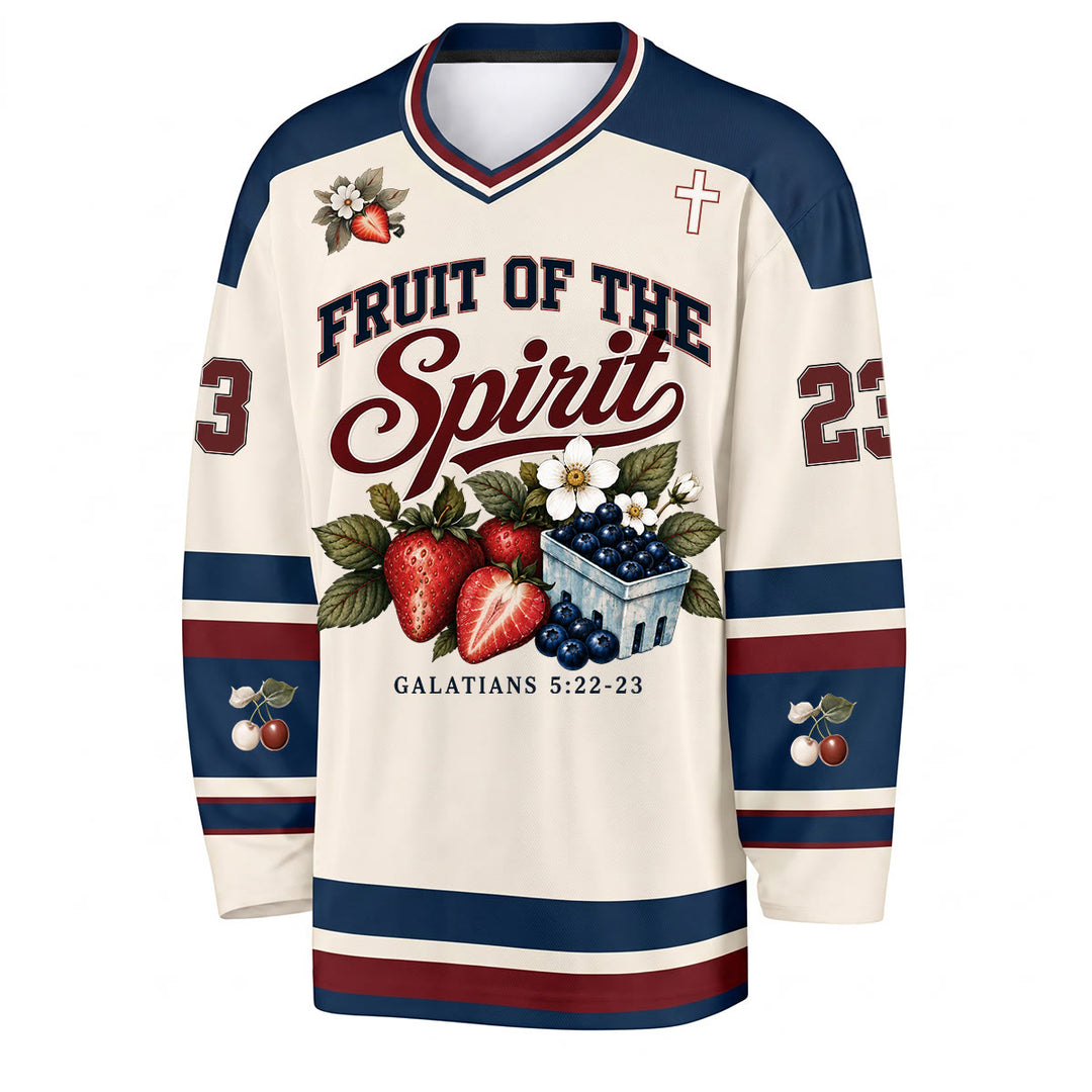 Christianartworkshop Fruit Of The Spirit Galatians 5 22 23 Hockey Jersey - image 3