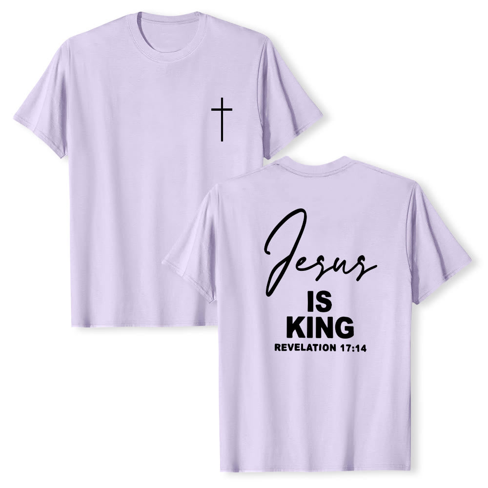 Christianartworkshop "Jesus IS KING" T-shirt - Purple - 2XL - image 16