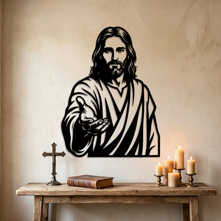 Christianartworkshop Reaching Hand Jesus Metal Plaque: Token of Quiet Abundant Blessing - image 2