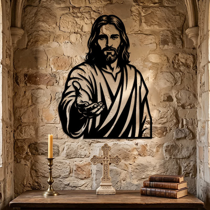 Christianartworkshop Reaching Hand Jesus Metal Plaque: Token of Quiet Abundant Blessing - image 5