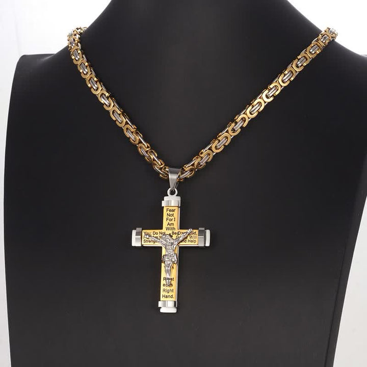 Christianartworkshop 3D Sculpted Stainless Crucifix Necklace: Symbol of Timeless Divine Promise - image 5