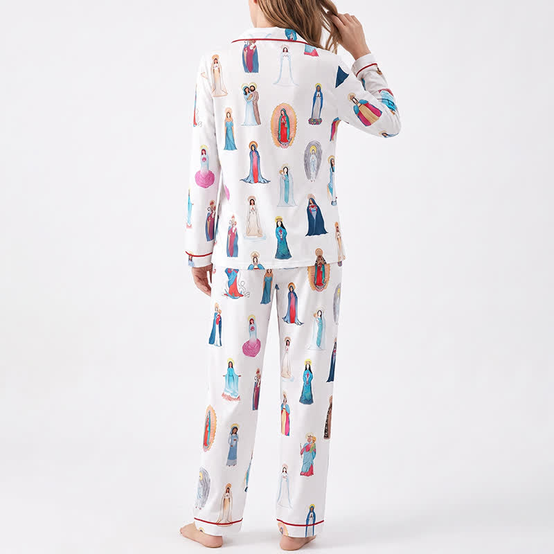 Christianartworkshop Our Lady of Guadalupe Catholic Home Pajama Set: Sleep Wrapped in Sacred Grace - image 6