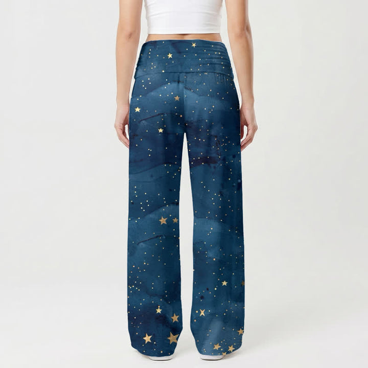 Christianartworkshop Guadalupe Starry Night Palazzo Women’s Wide Leg Pants - image 1