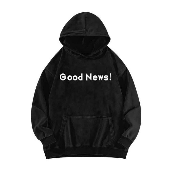 Christianartworkshop Good News Front And Verse Back Washed Hoodie - image 5