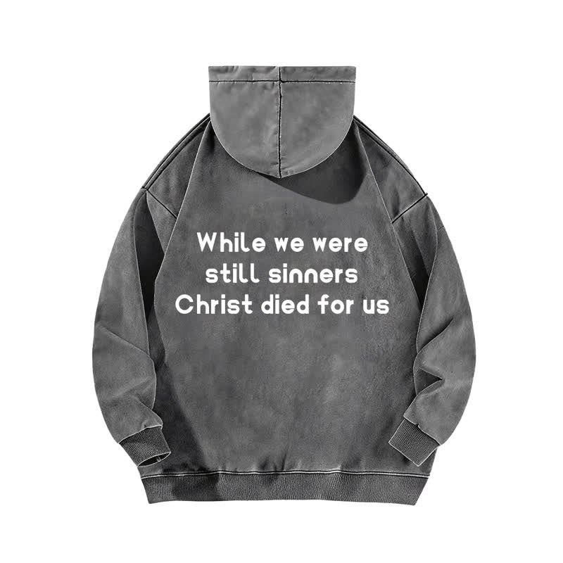Christianartworkshop Good News Front And Verse Back Washed Hoodie - image 10