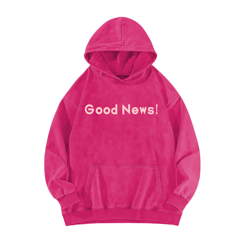 Christianartworkshop Good News Front And Verse Back Washed Hoodie - image 17