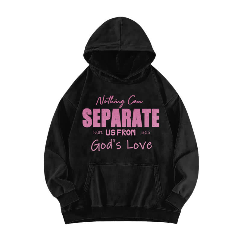 Christianartworkshop Nothing Can Separate Us From God's Love Washed Hoodie - Black - 5XL - image 0